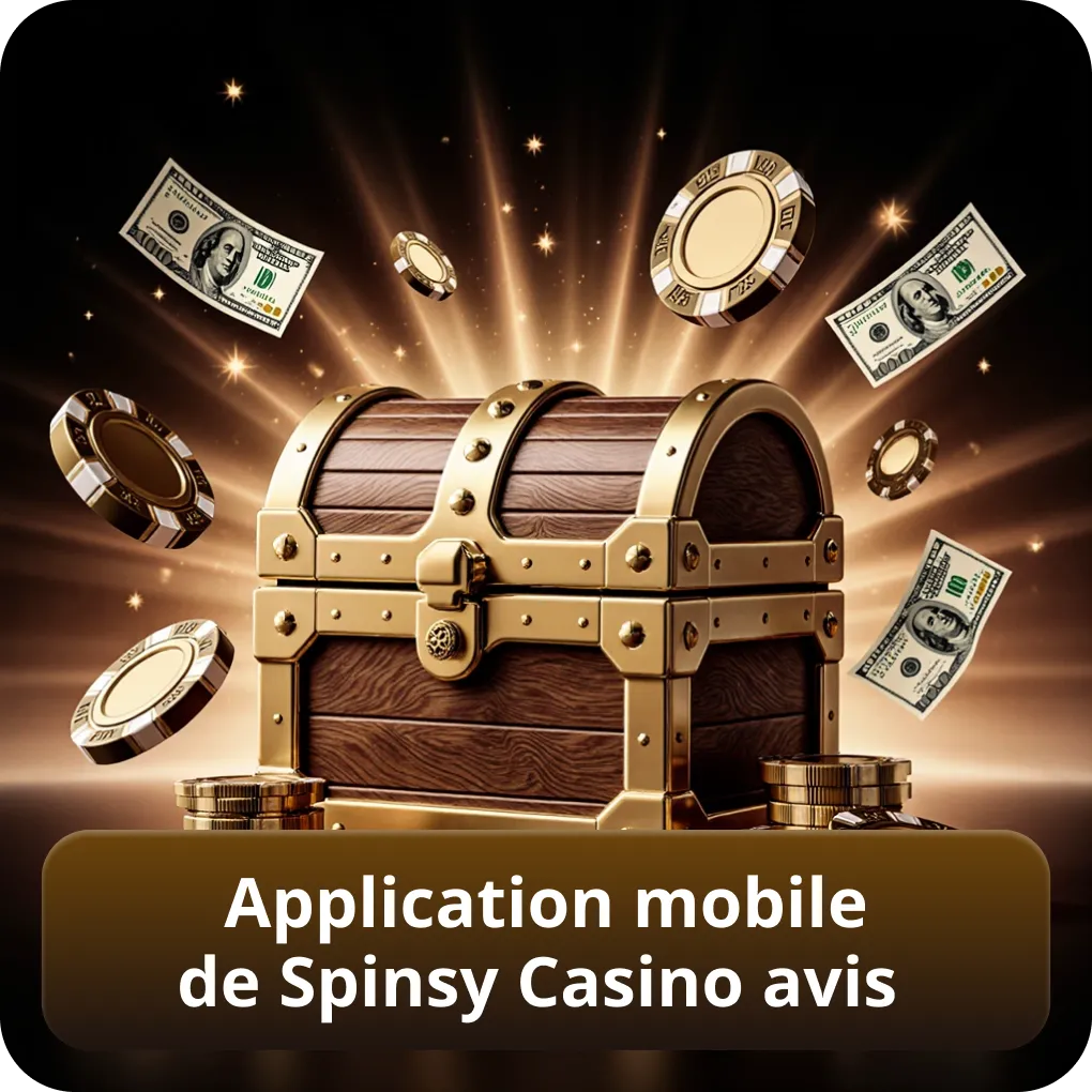Application mobile de Spinsy Casino avis