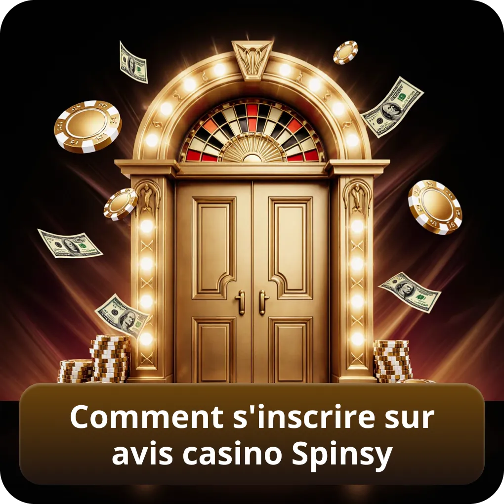Comment s'inscrire sur avis Casino Spinsy